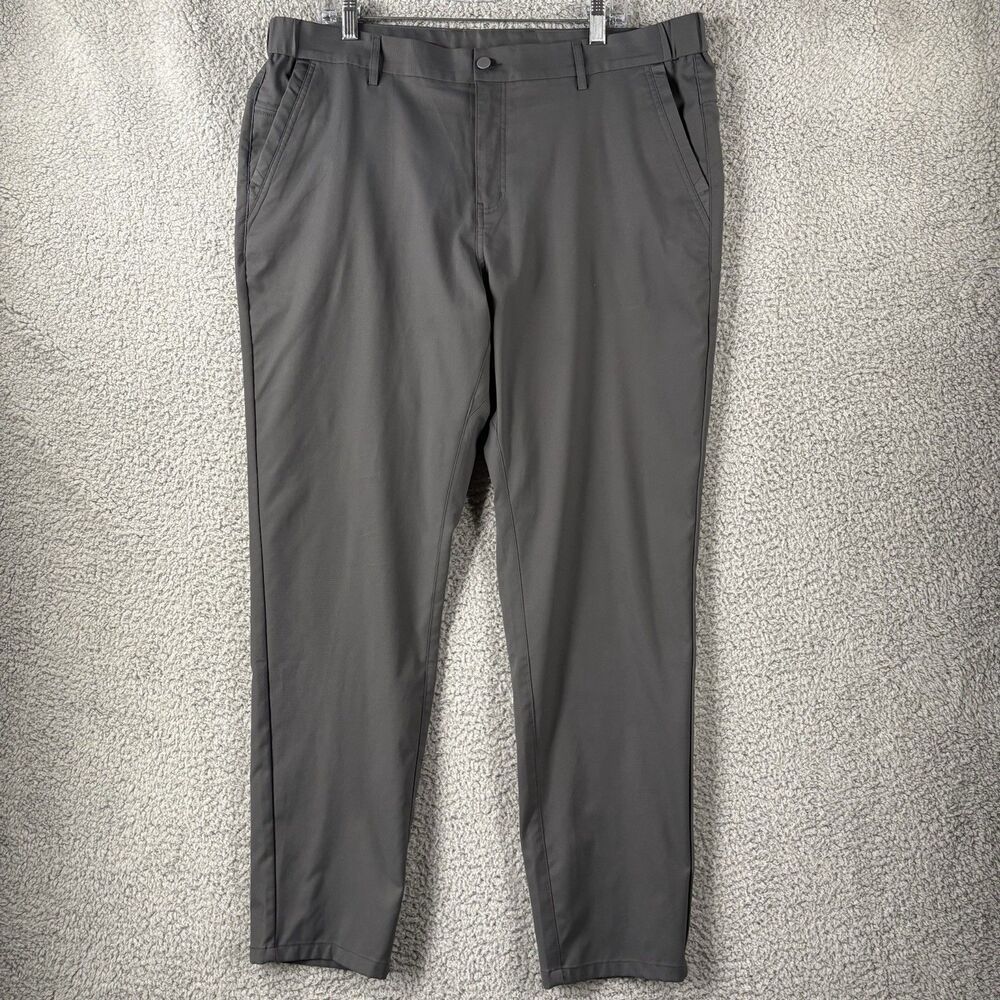 Jack Archer Jetsetter Tech Pants Men 38x32 Charcoal Slim Fit Golf Chino
